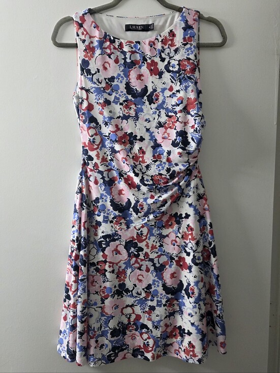 Lauren Ralph Lauren Dresses & Skirts - Ralph Lauren Lined White Floral Dress Size 4P